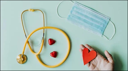 청진기, 하트, 마스크