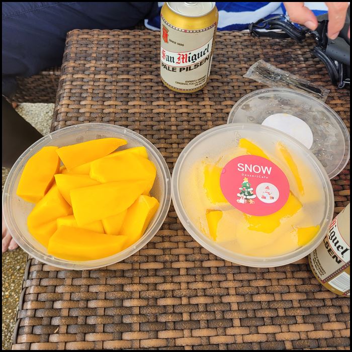 제이파크-스노우카페-주문-망고-230페소-사진