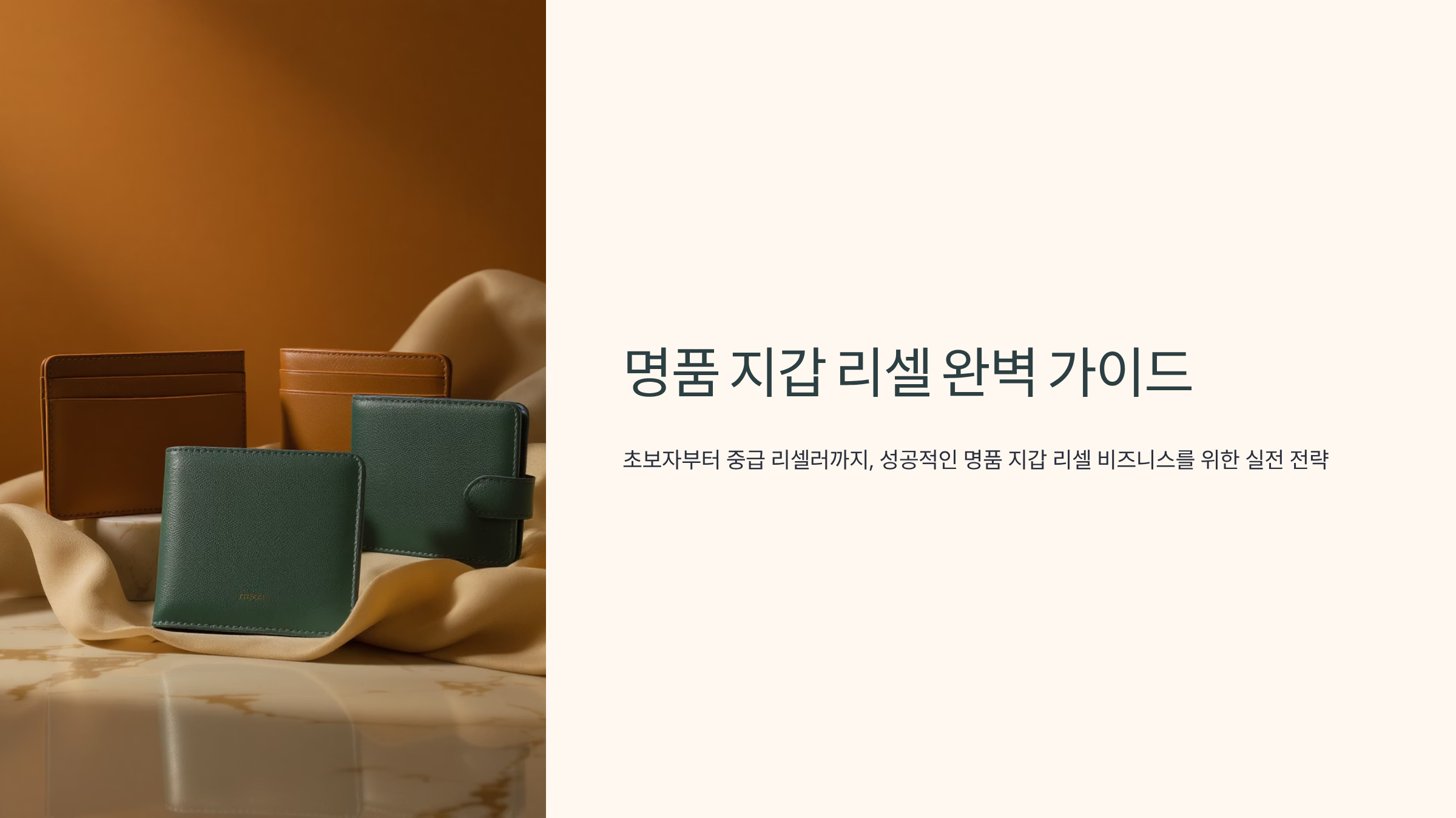 명품 지갑 리셀로 수익 창출하는 방법