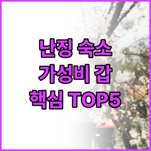 난징 푸쯔먀오 근처 호텔 베스트 5 ..