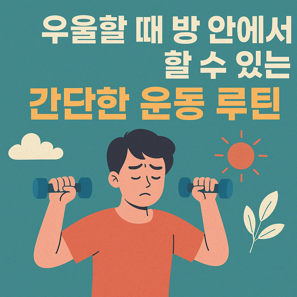 우울할 때 방 안에서 할 수 있는 간단한 운동 루틴 6가지