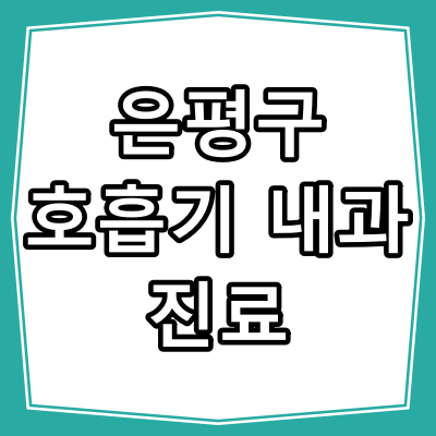 서울시 은평구 호흡기 내과 진료 잘 하는 병원