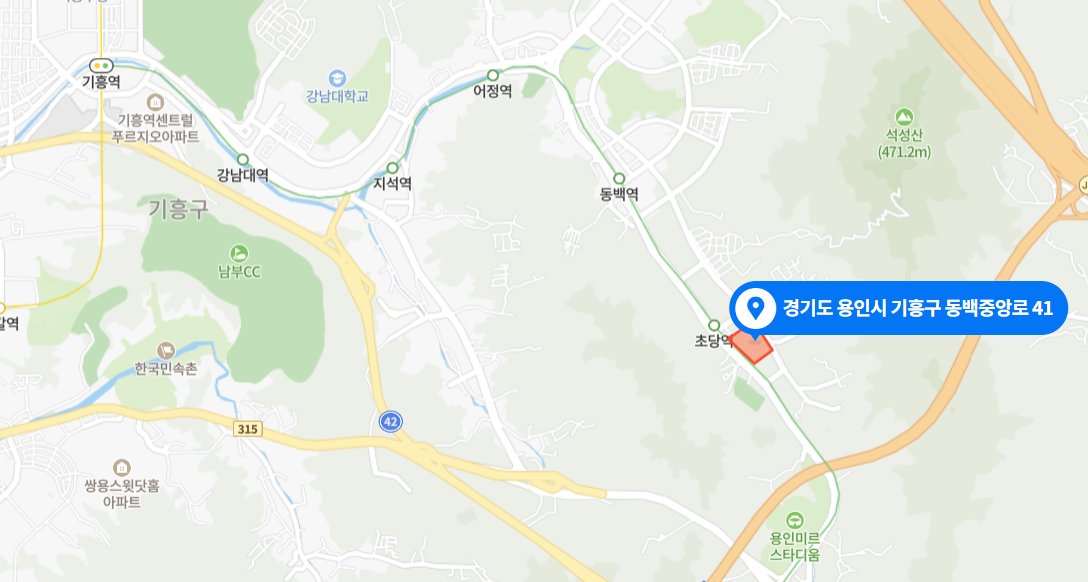 LH 경기 용인 동백초당마을3단지 국민임대주택 위치