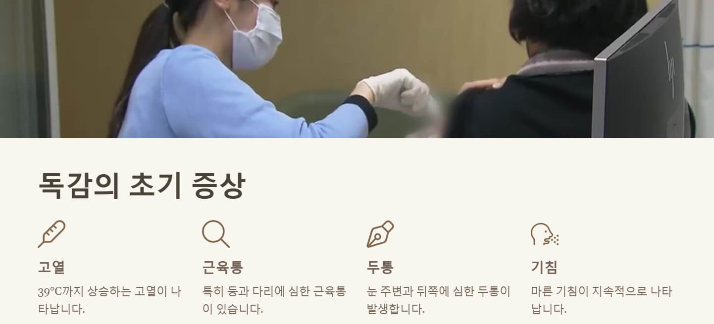 독감 검사비용 초기증상