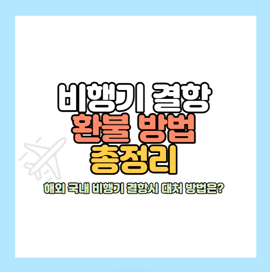 비행기-결항확인서