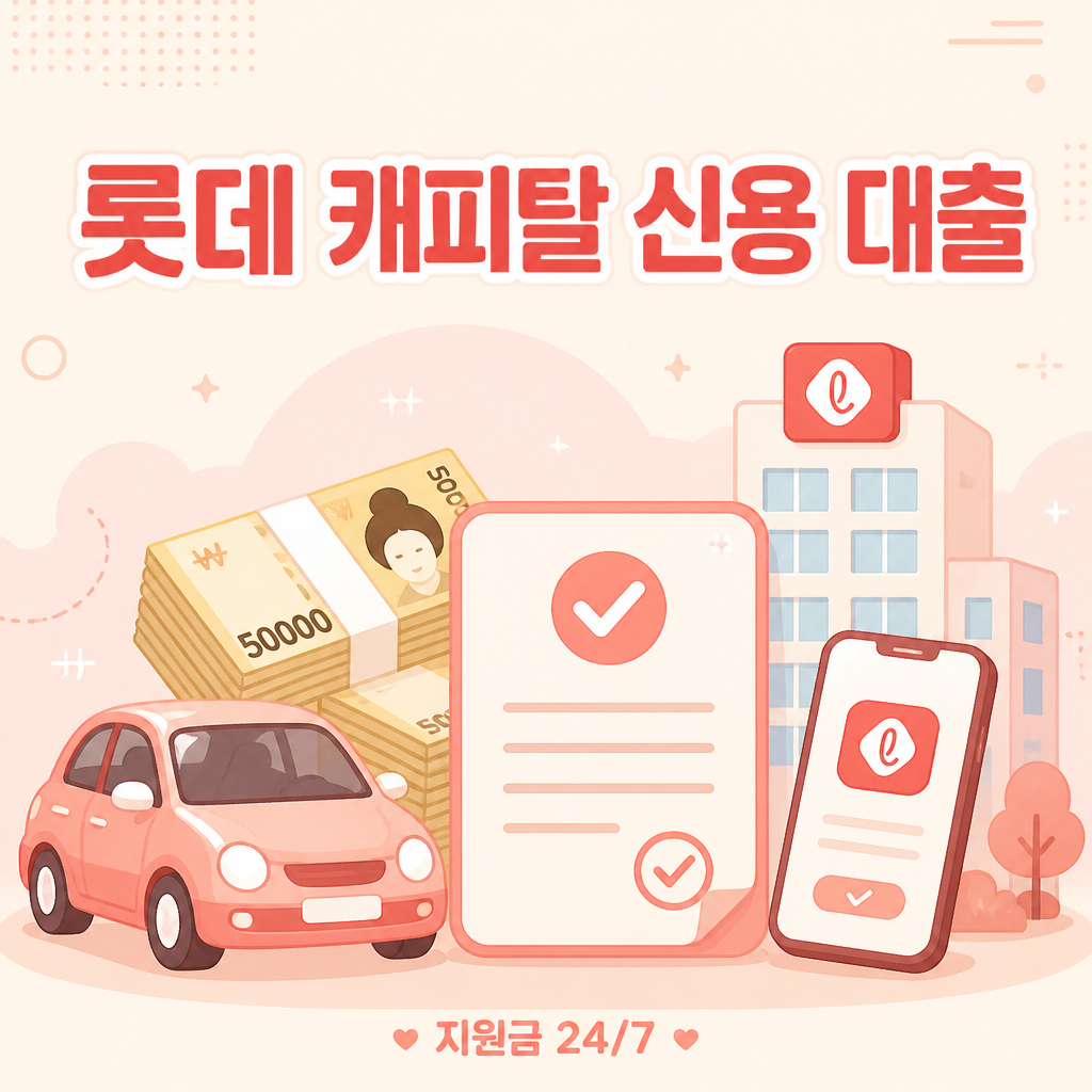 롯데 캐피탈 신용 대출 01