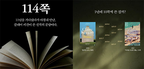 도서 "이처럼 사소한 것들" .저자 클레어 키건. 카드뉴스