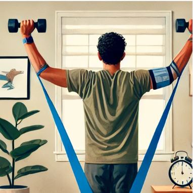 들고 팔 벌리기