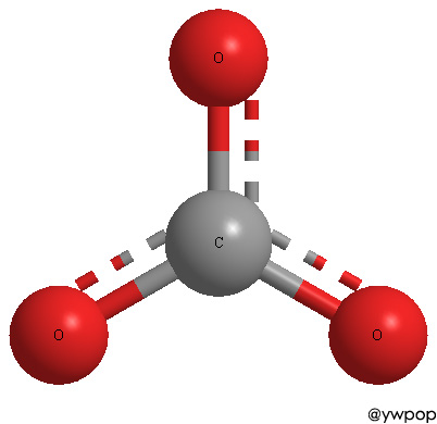 shape of CO3^2- carbonate ion