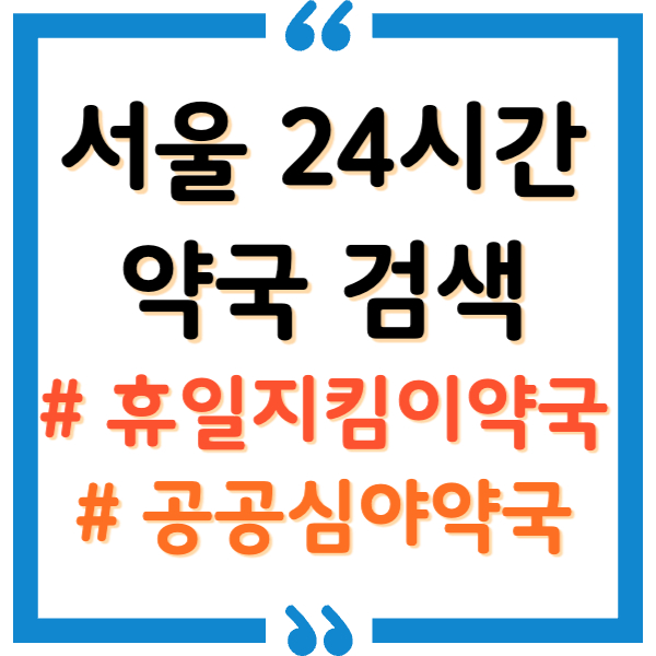 서울 24시간 약국