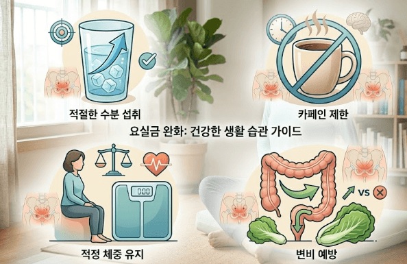 요실금 완화를 위한 생활습관
