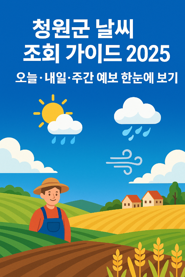 청원군 날씨조회