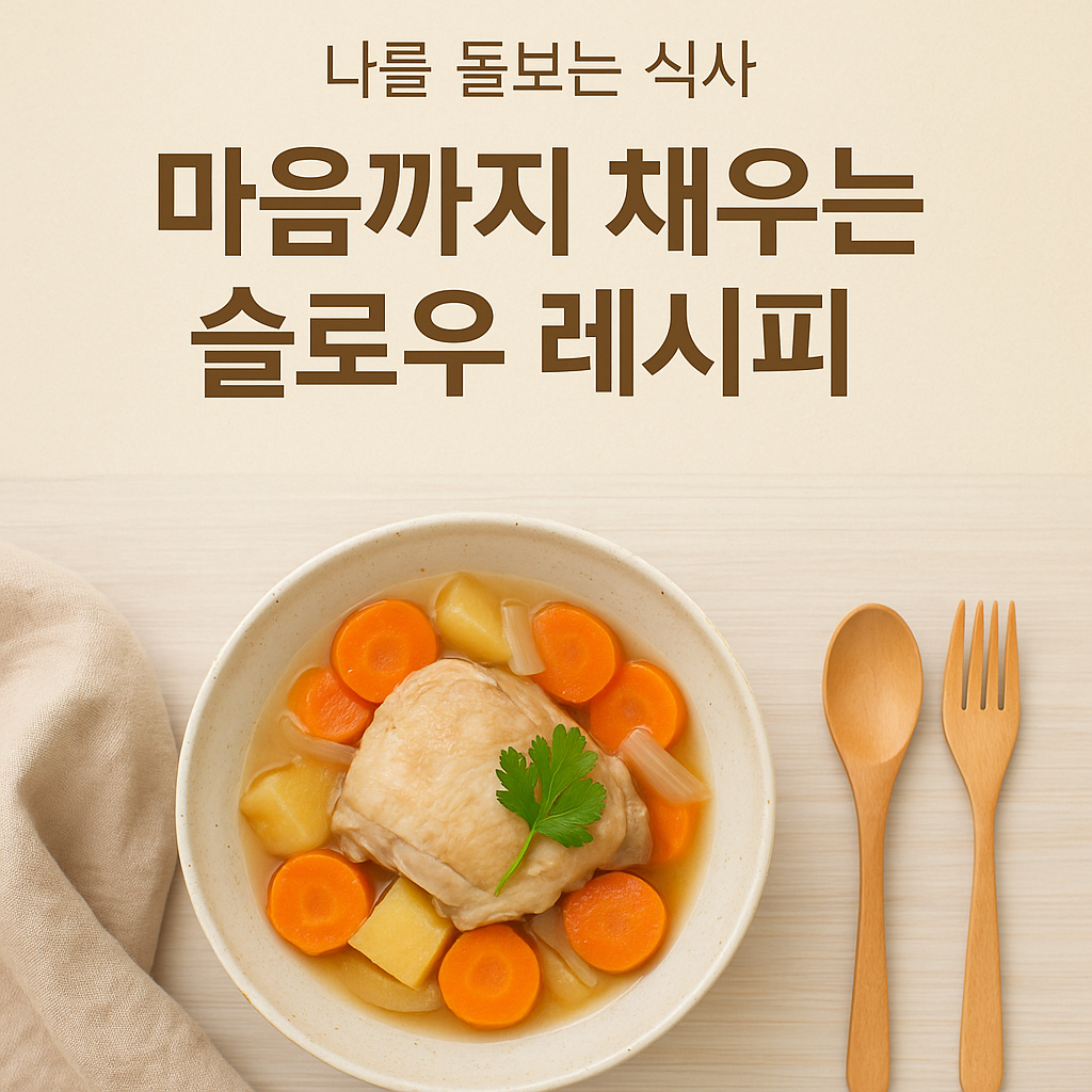 나를 돌보는 식사 – 마음까지 채우는 슬로우 레시피
-제작이미지