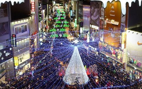 부산 크리스마스트리 문화축제 사진