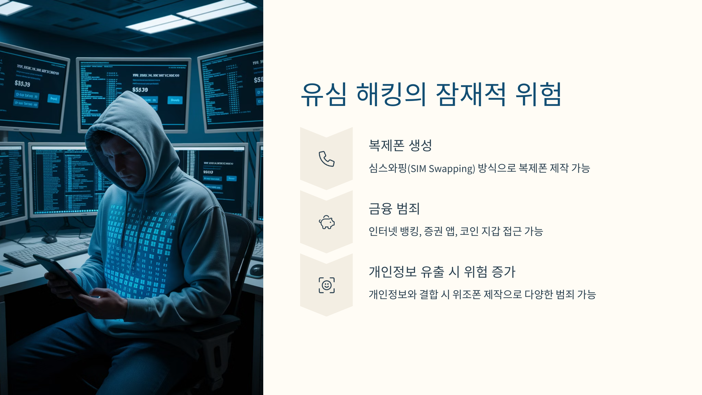 유심해킹이 왜 위험한가에 관한 설명