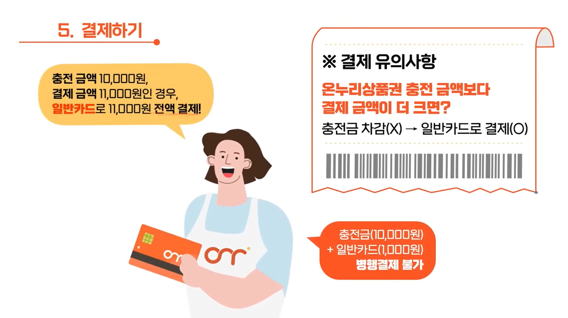 디지털 온누리상품권 결제 방법