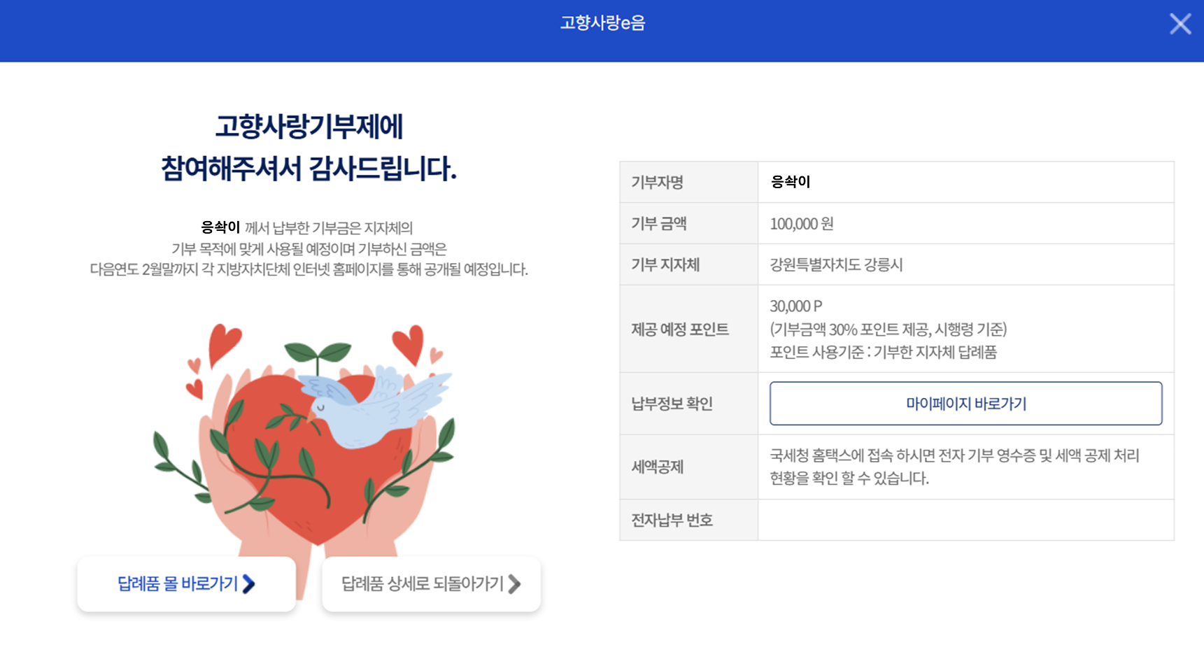 고향사랑기부제