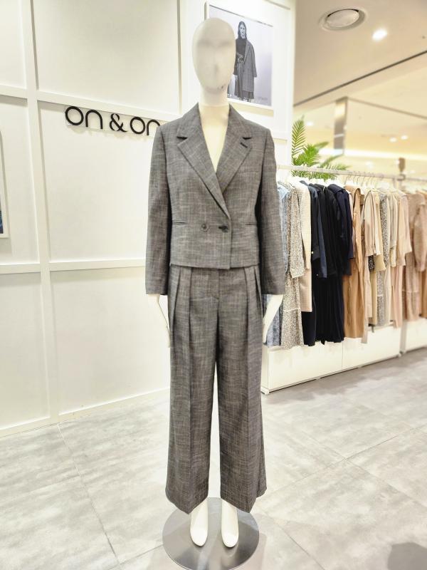 온앤온 핀턱바지와 크롭자켓세트 NJW2WJ918 NJW2WL950