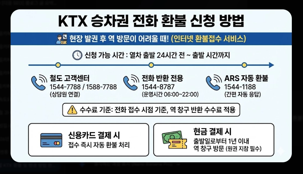 명절 KTX 환불 및 변경 방법 완벽 가이드