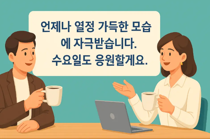 직장-수요일-인사말