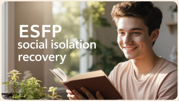 ESFP 유형의 고립감 회복에 대한 그림입니다