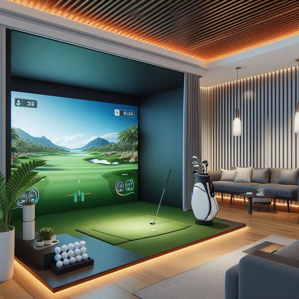 스크린골프장 배경