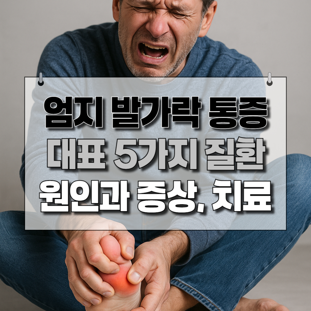 엄지 발가락 통증 대표 질환 5가지 정리 썸네일