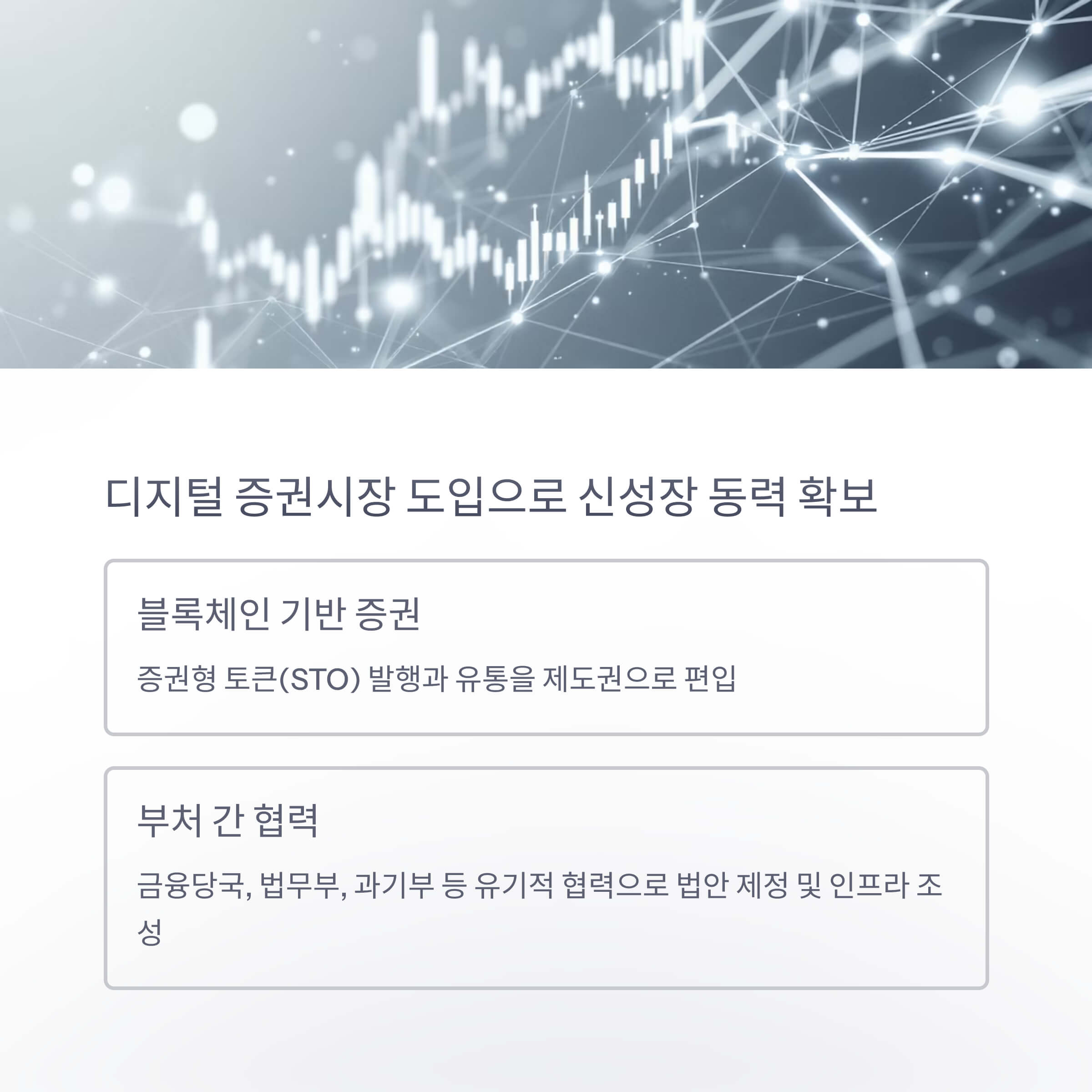 디지털 증권시장 도입으로 신성장 동력 확보