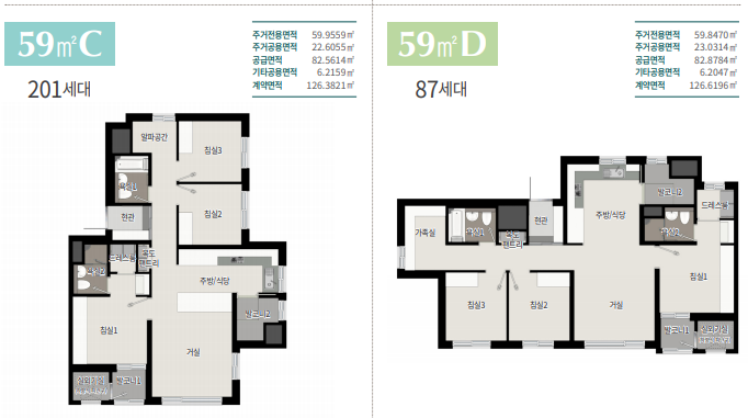 59C 59D타입 평면도
