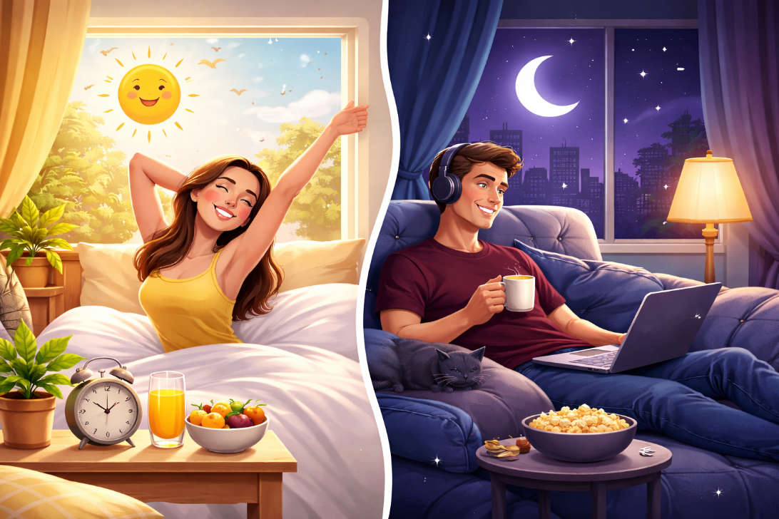 프로바이오틱스 먹는 시간대 아침 vs 취침 전 비교 사진