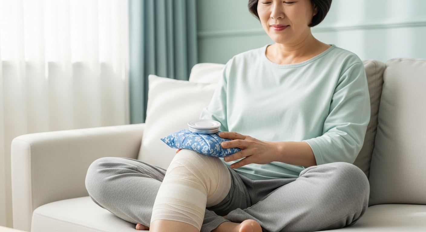 무릎수술, 수술후붓기, 무릎재활