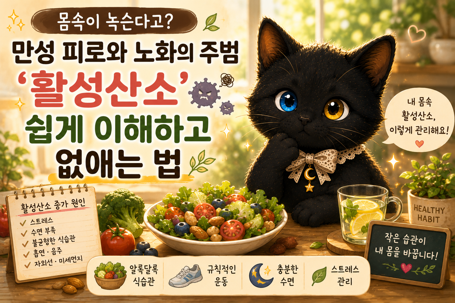 몸속이 녹슨다고? 만성 피로와 노화의 원인으로 알려진 활성산소, 쉽게 이해해 보기