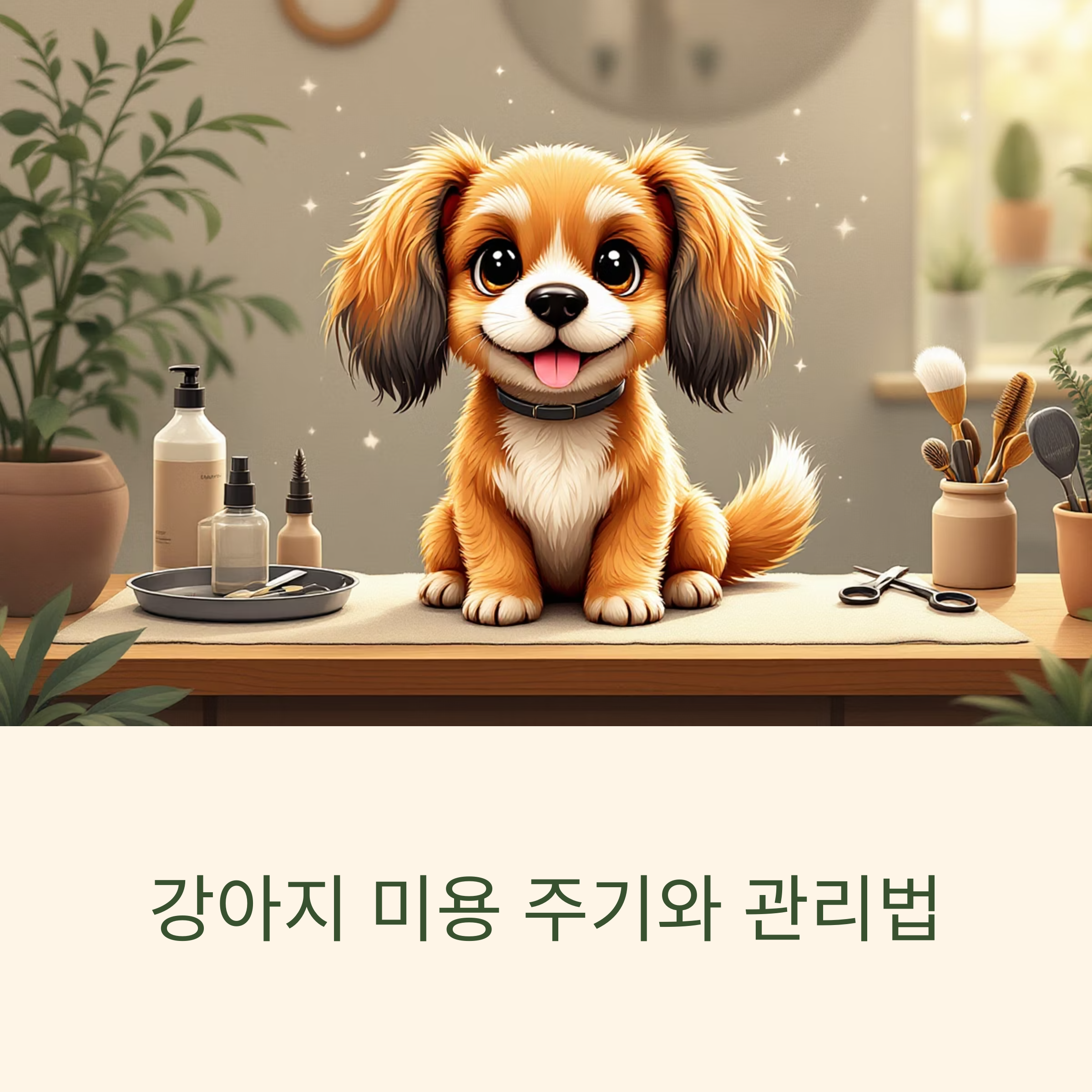 강아지 미용 주기와 관리법