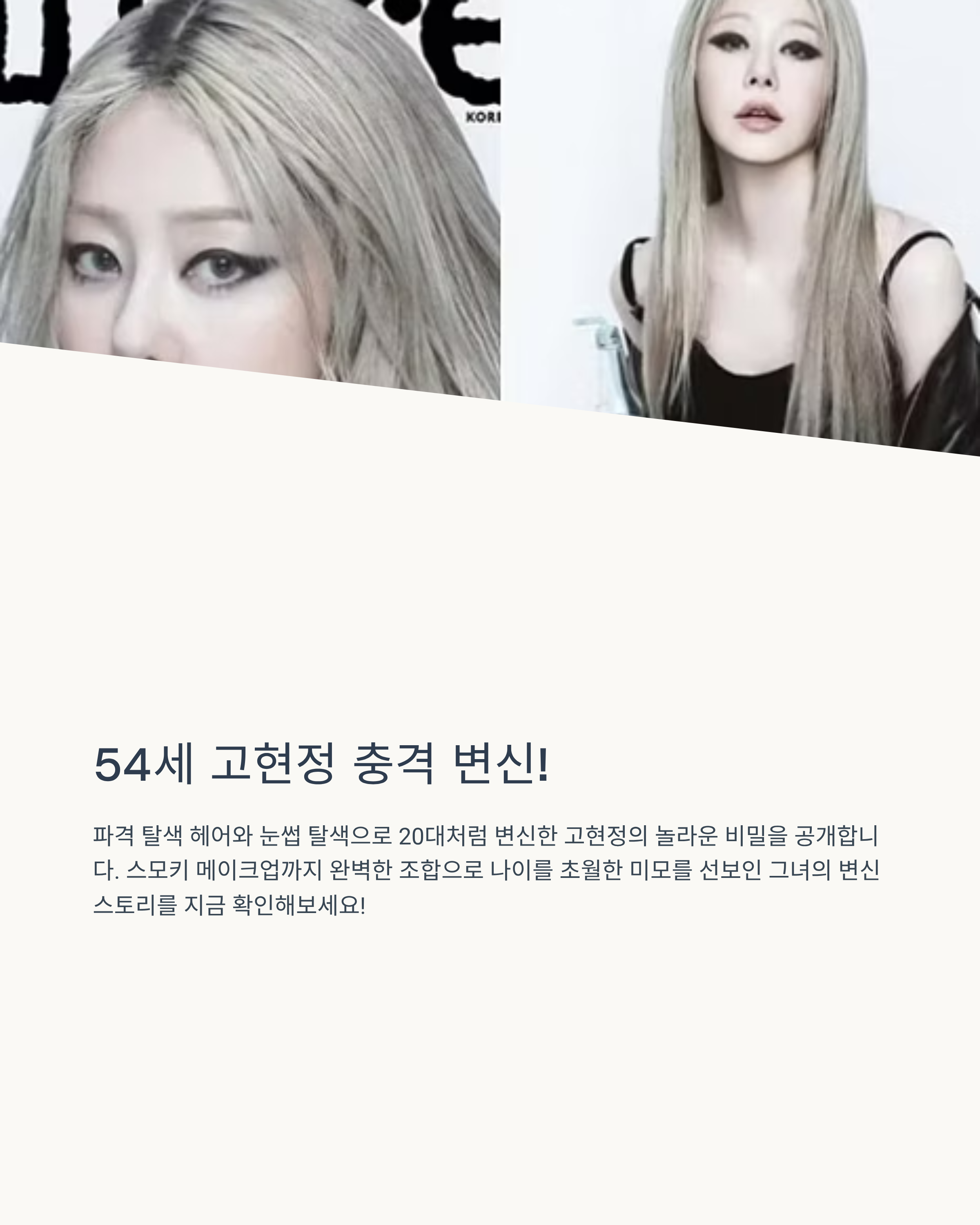 고현정탈색관련사진