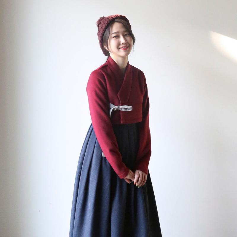 리슬 따따시 저고리 따뜻한 겨울한복 생활한복