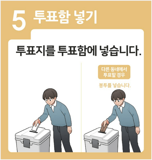 투표함 넣기