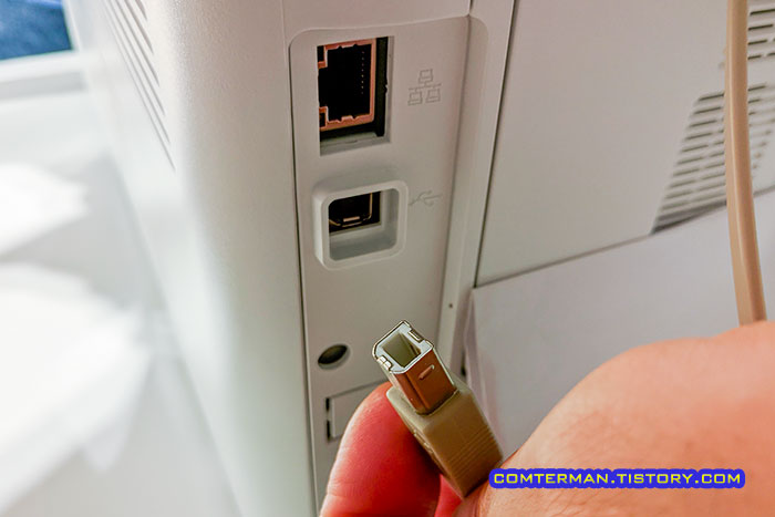 삼성 SL-M2893FW USB 케이블 연결