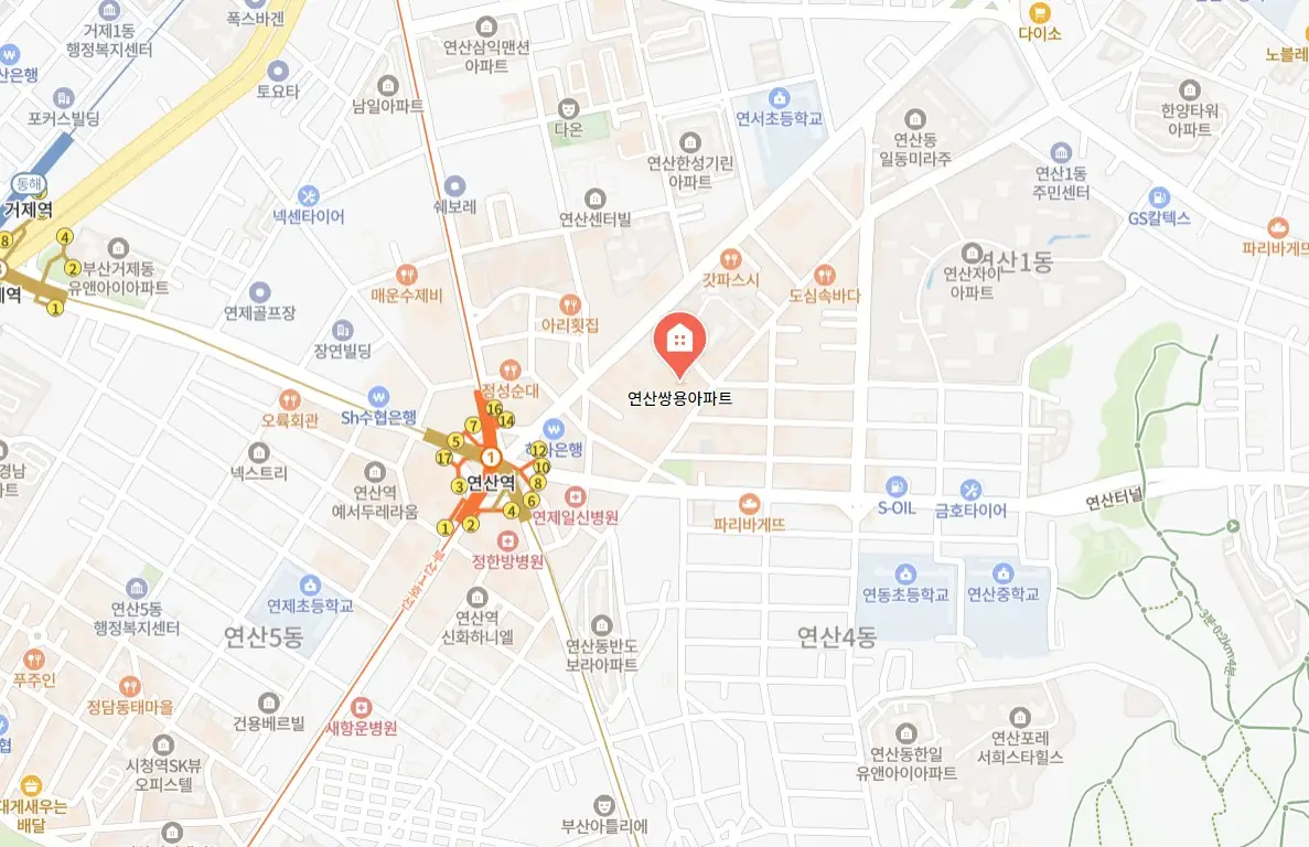 연제오방맛길 빛 축제