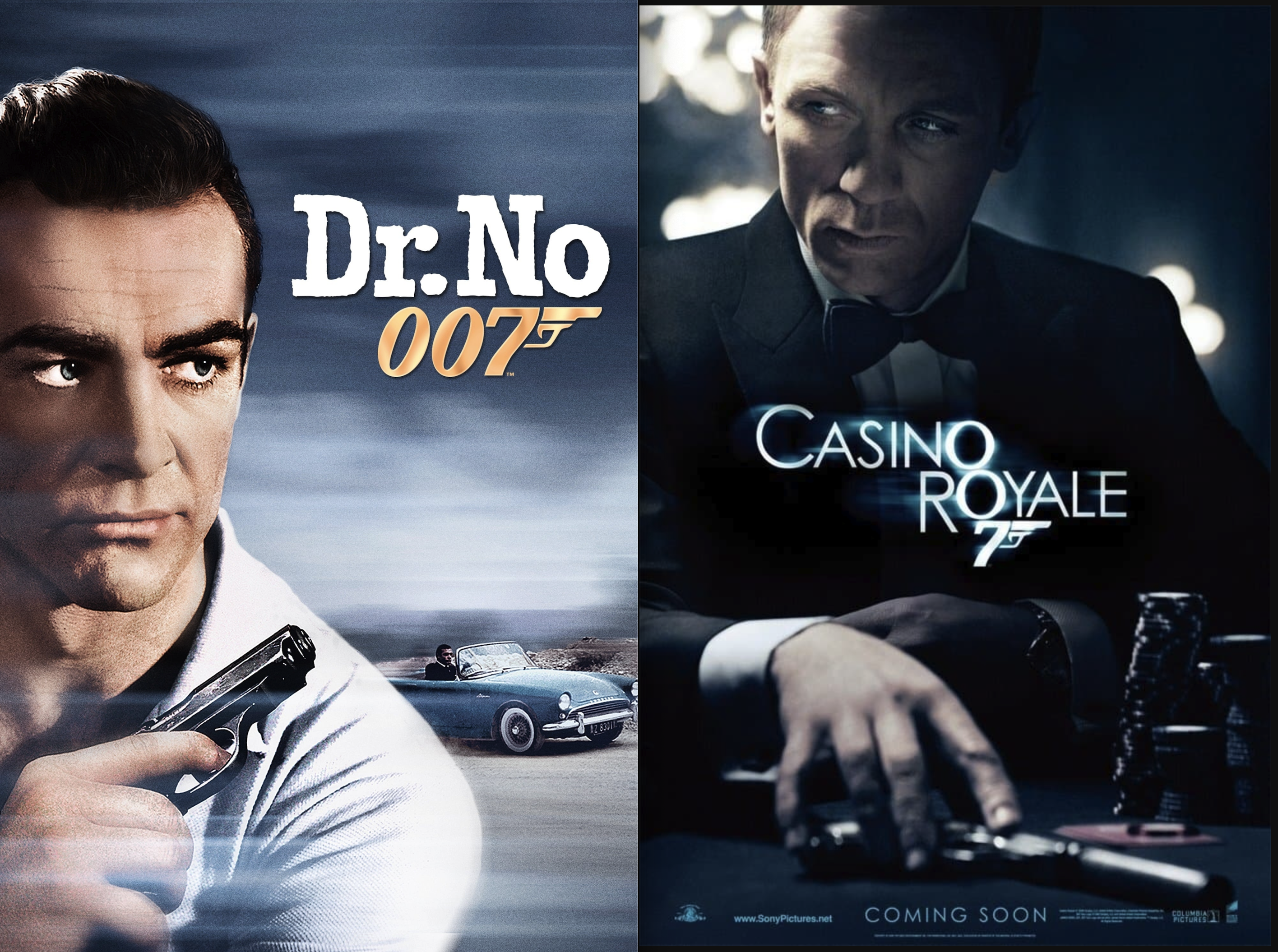 영화포스터 숀 코너리, 다니엘 크레이그 관련 사진