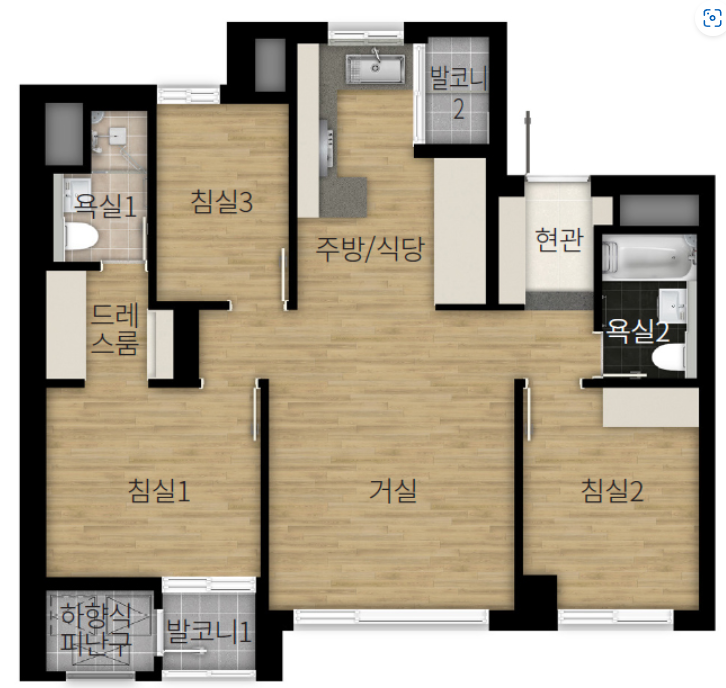 디에이치 퍼스티어 아이파크 59A 평면도