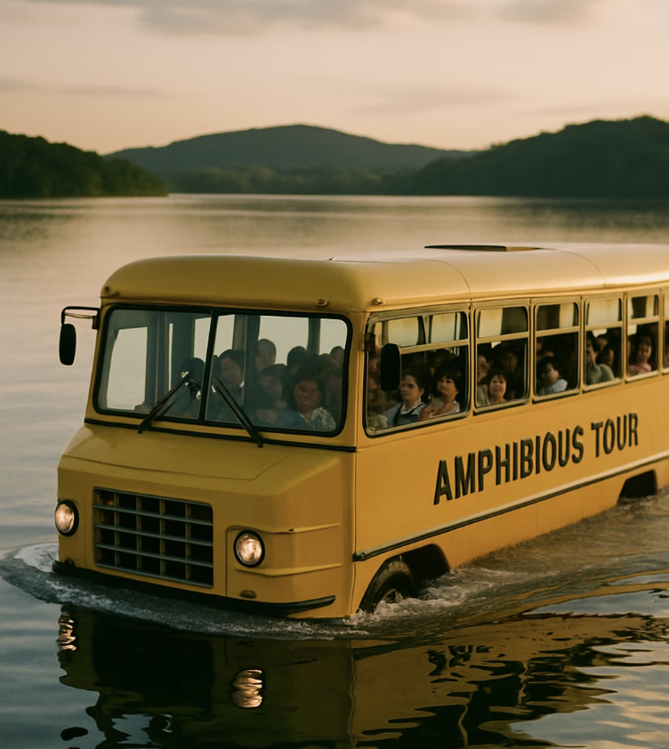 도로를 달리다 강으로 첨벙! 수륙양용차의 놀라운 과학적 원리