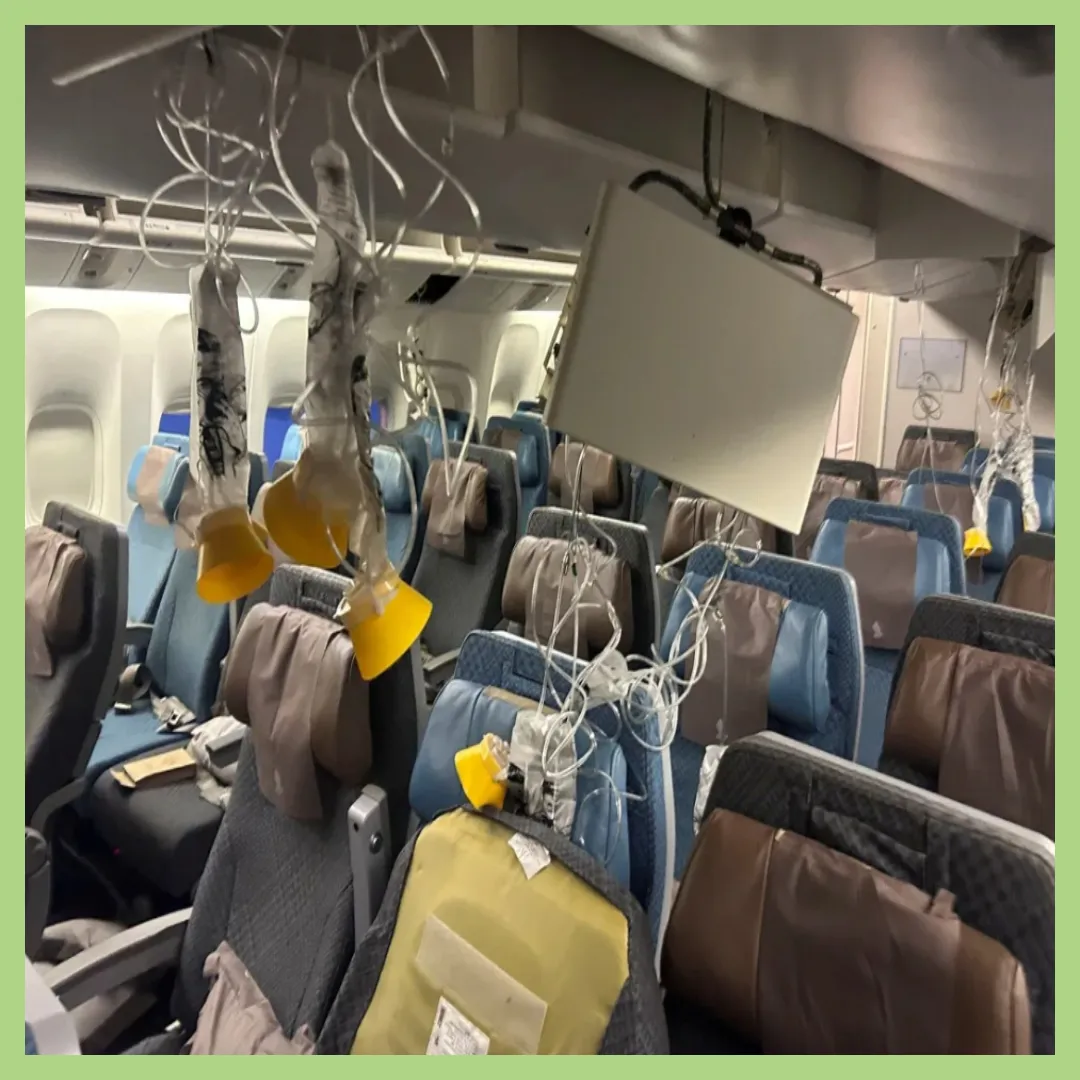 싱가포르 항공
난기류