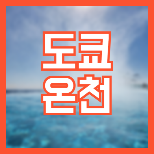 도쿄 온천 여행 추천 특징 휴식 주변관광!