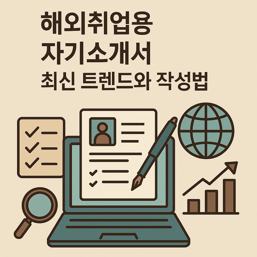 해외취업용 자기소개서 최신 트렌드와 작성법 관련 이미지 사진