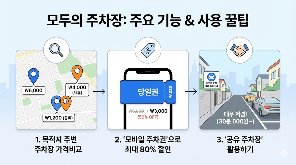 모두의주차장 주요 기능 및 사용 꿀팁