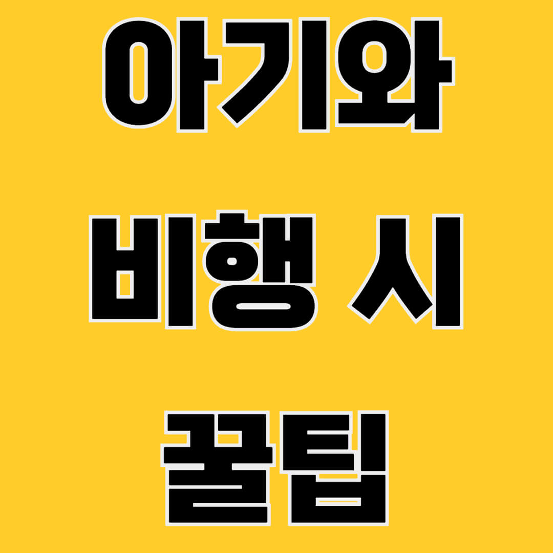 아기와 함께 비행기를 탈 때 반드시 알아야 할 준비물, 팁, 상황별 대처 방법을 확인하세요.