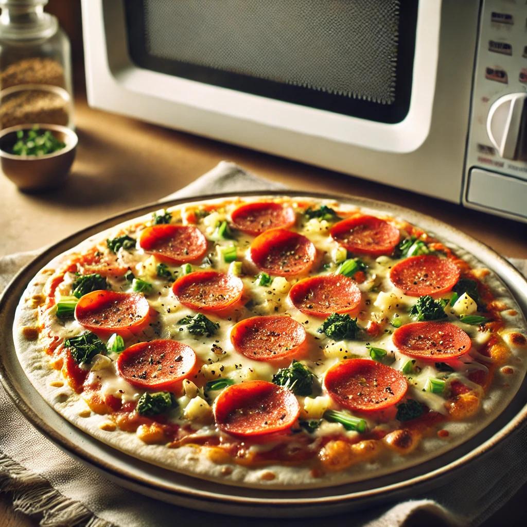 또띠아 피자 전자레인지 만들기