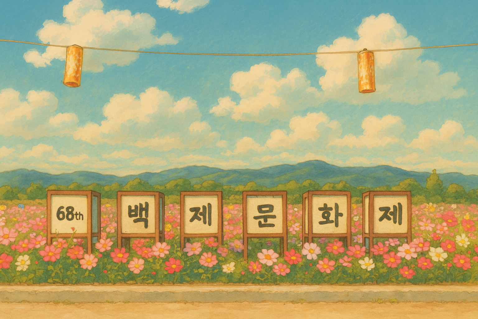 백제문화제의 여운이 남는 풍경