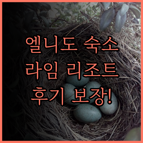 라임 리조트 엘니도.. 럭셔리함과 편