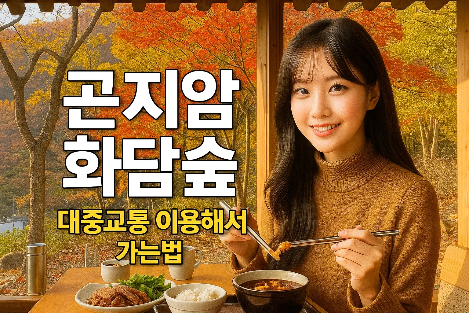 곤지암 화담숲을 대중교통 이용해서 가는법